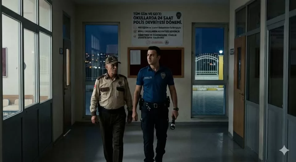 Okullarda 24 Saat Polis Devriyesi Başlıyor